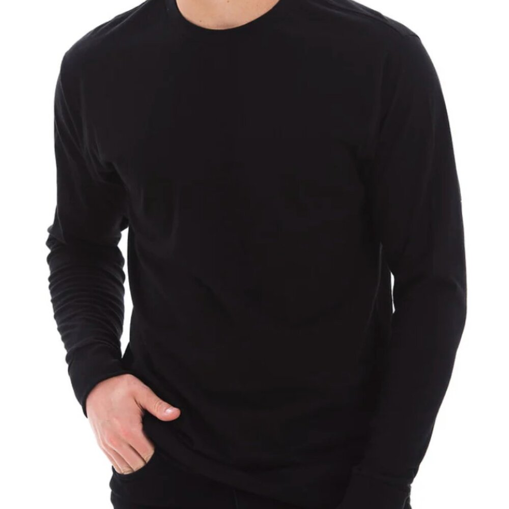 Kenneth Coal Reaction Long Sleeve Black Tee